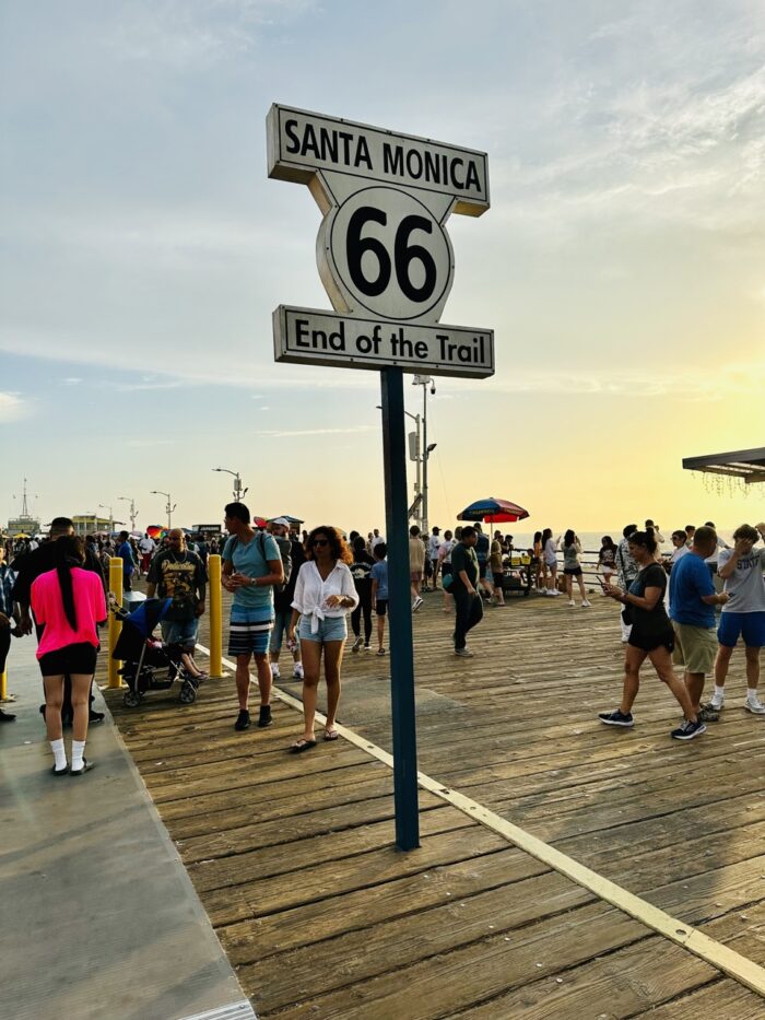 Iconic journey to the End of Route 66 in Santa Monica / Pacific Pier